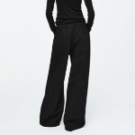 COS Wide Leg Drawstring Trouser – Black