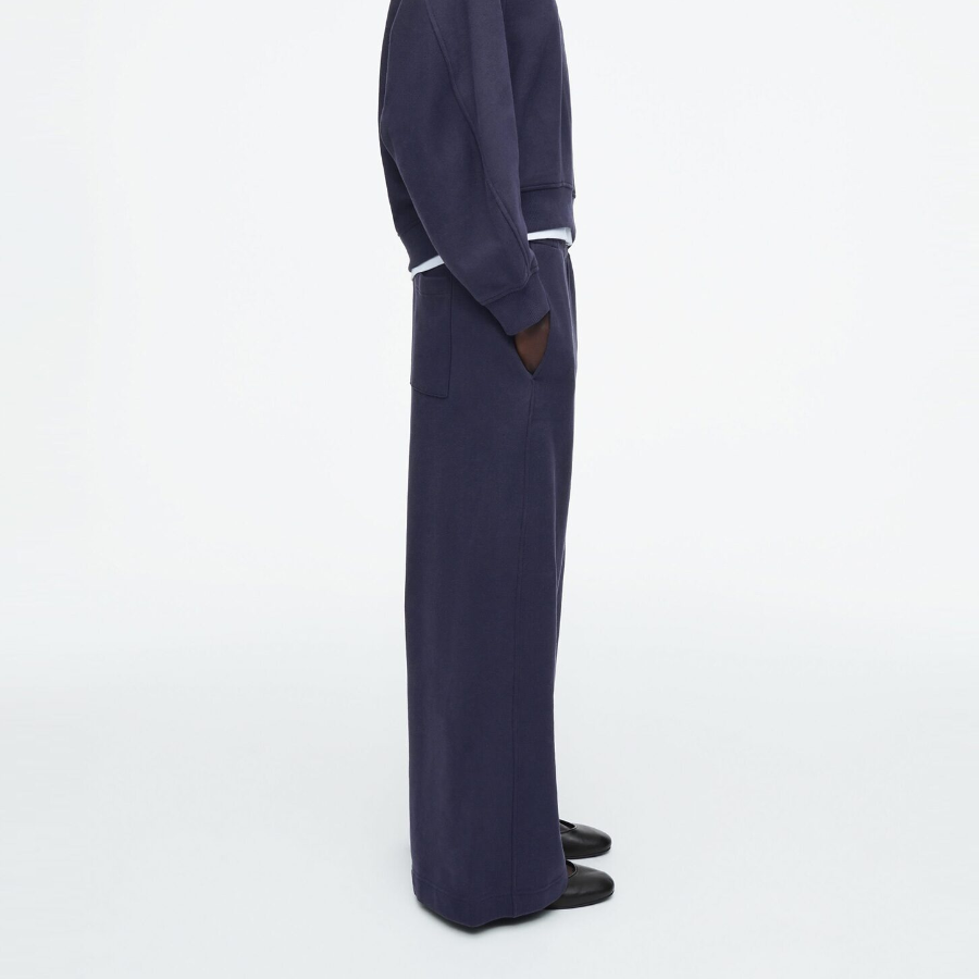 COS Brushed Wide Leg Jogger – Navy