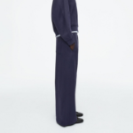COS Brushed Wide Leg Jogger – Navy