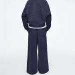 COS Brushed Wide Leg Jogger – Navy