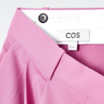 COS Relaxed Twill Wide Leg Trouser – Pink