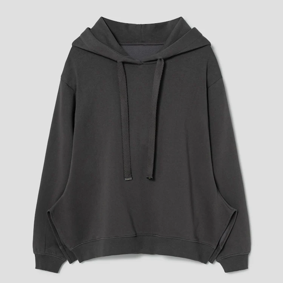 KUHO Cotton Blend Strap Hood T-Shirt — Ash
