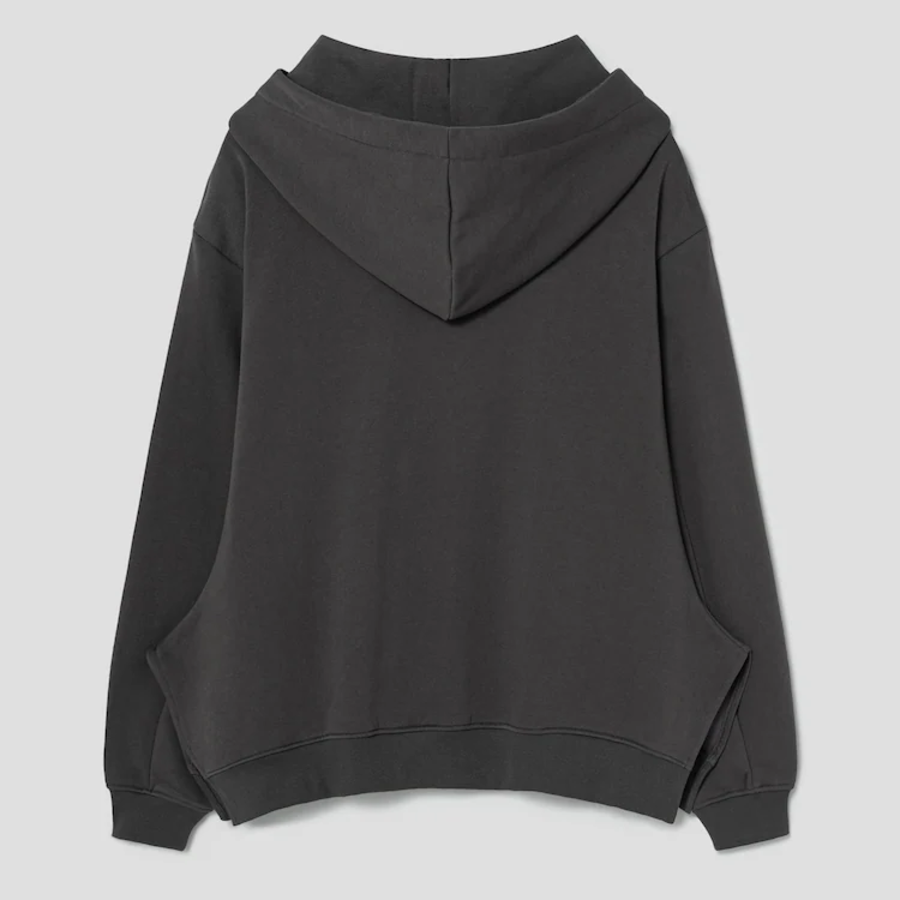 KUHO Cotton Blend Strap Hood T-Shirt — Ash