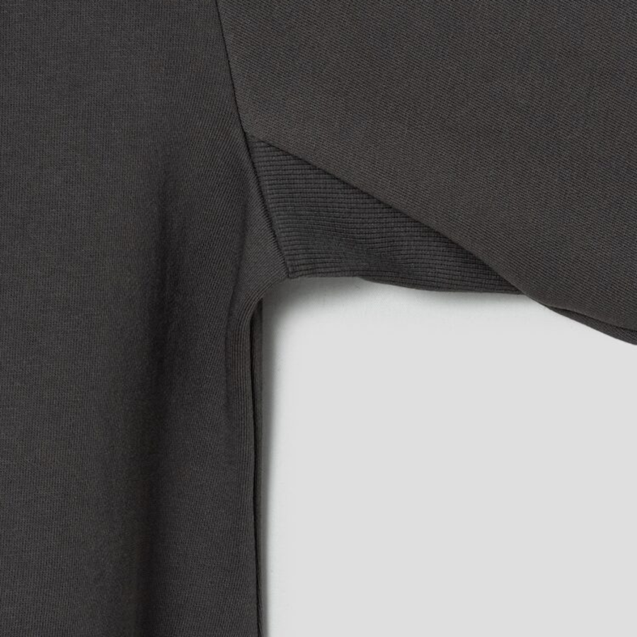 KUHO Cotton Blend Strap Hood T-Shirt — Ash