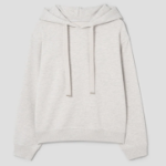KUHO Cotton Blend Hooded Sweatshirt – Ivory