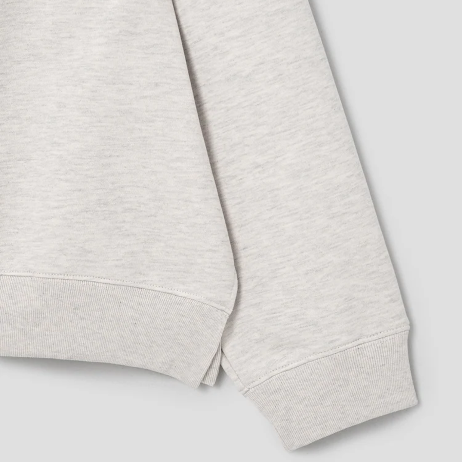 KUHO Cotton Blend Hooded Sweatshirt – Ivory