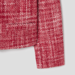 Theory Women Melange Tweed Pocket Jacket - Red Multi