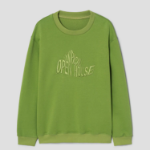 KUHO Cotton Blend Round Neck Sweatshirt – Apple Green
