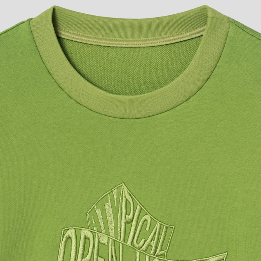 KUHO Cotton Blend Round Neck Sweatshirt – Apple Green