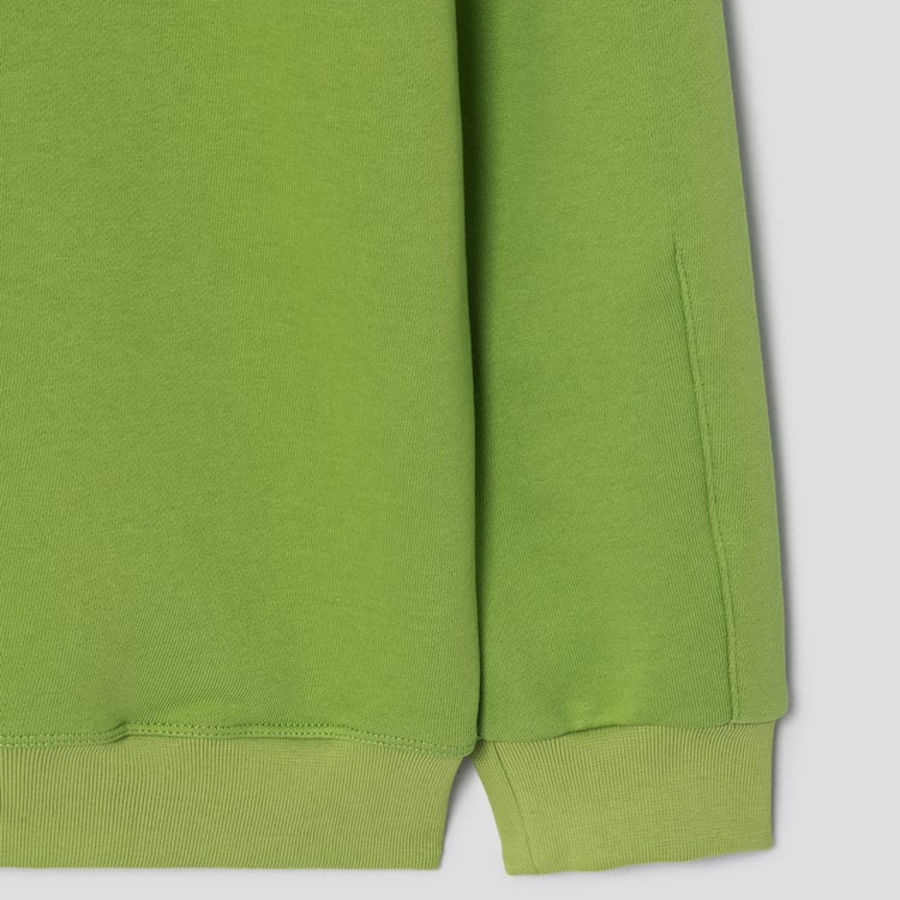 KUHO Cotton Blend Round Neck Sweatshirt – Apple Green