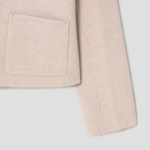 Theory Women Twill Double Wool Straight Jacket - Camel Multi