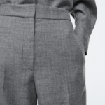 COS Elastic Wool Flannel Trouser – Grey Melange