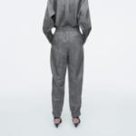 COS Elastic Wool Flannel Trouser – Grey Melange