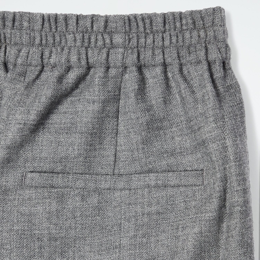 COS Elastic Wool Flannel Trouser – Grey Melange