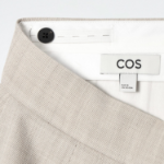 COS Relaxed Wool Blend Wide-Leg Trouser – Light Beige