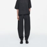 COS Boiled Merino Wool Trouser – Charcoal Melange