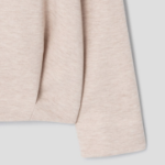 KUHO Knit Detail V-Neck T-Shirt - Ivory