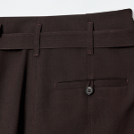 COS Turn-Up Wool Blend Trouser – Brown