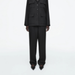 COS Elastic Straight-Leg Trouser – Black