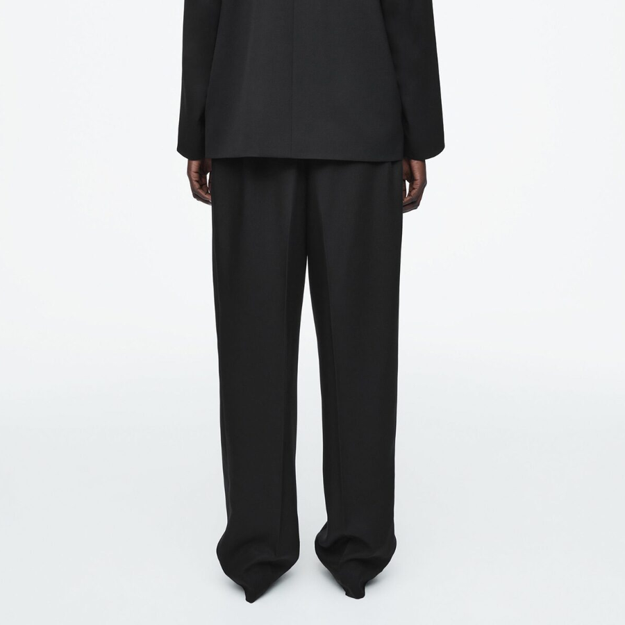 COS Elastic Straight-Leg Trouser – Black