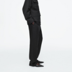 COS Elastic Straight-Leg Trouser – Black