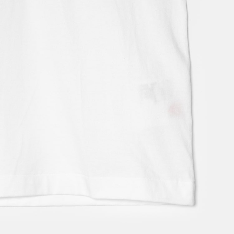 Black Heart T-Shirt with Blue Eyes Heart — White