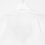 Black Heart T-Shirt with Blue Eyes Heart — White