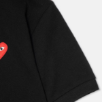 Red Heart Wappen Polo Shirt — Black