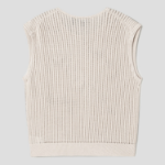 Theory Women Sheen Cotton Easy Vest - Almond