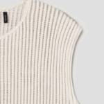 Theory Women Sheen Cotton Easy Vest - Almond