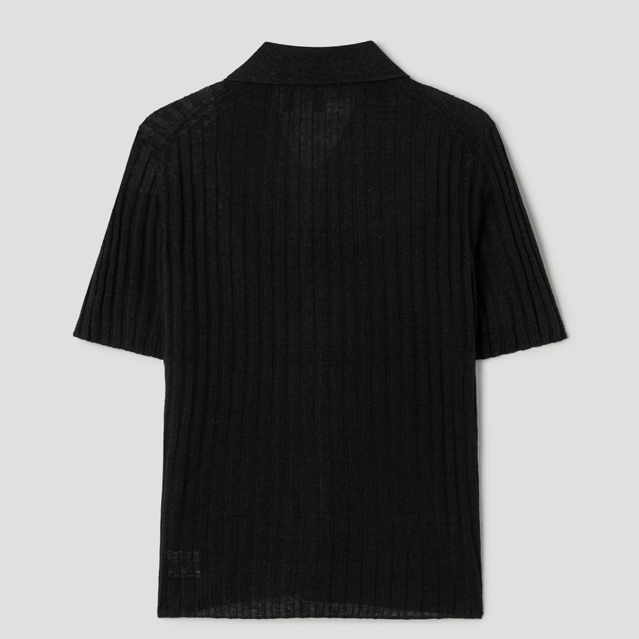 Theory Women Neo Sag Harbor Rib Cardigan - Black