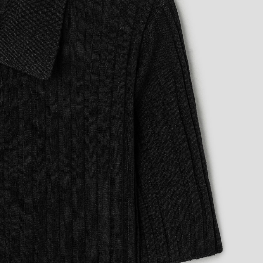 Theory Women Neo Sag Harbor Rib Cardigan - Black