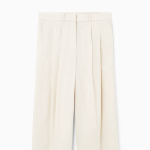 COS Relaxed Tailored Wide Leg Trousers – Cream