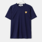 Gold Heart Wappen T-Shirt — Navy