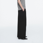 COS Pleated Wide Leg Trousers – Black