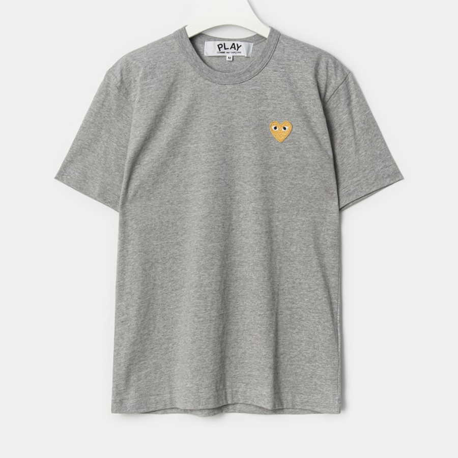 Gold Heart Wappen T-Shirt — Navy