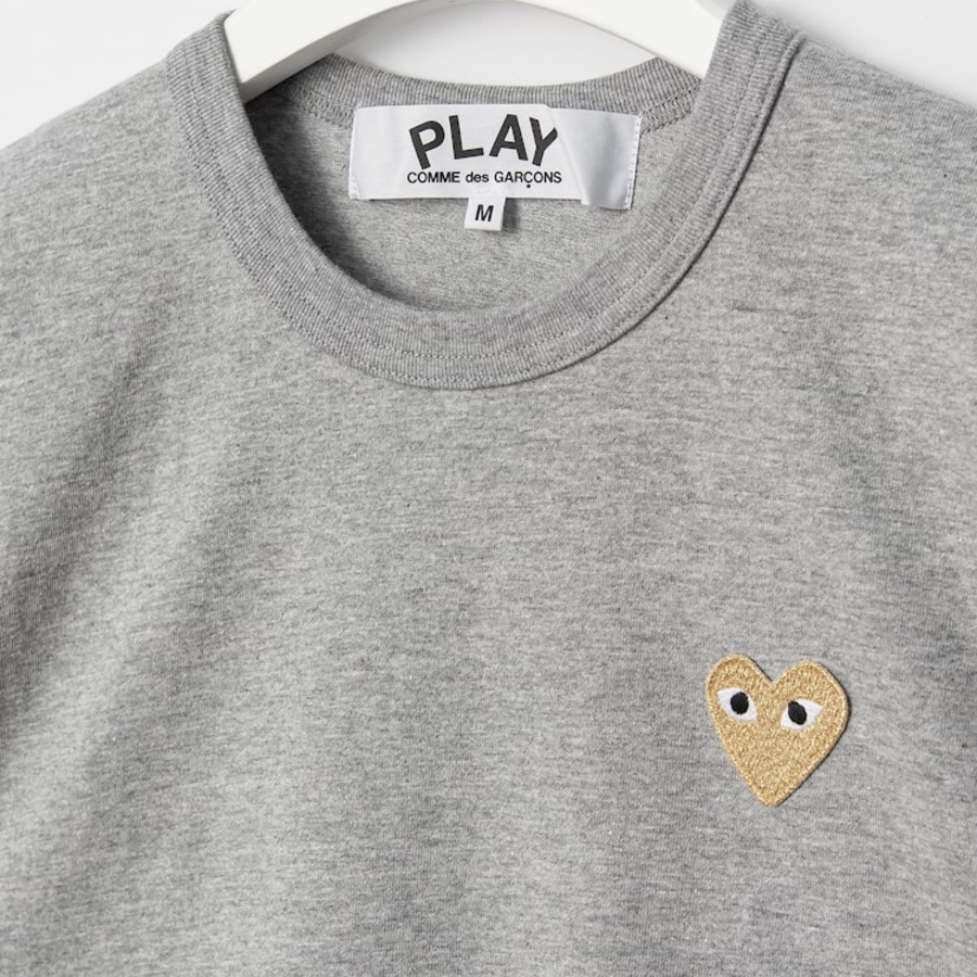 Gold Heart Wappen T-Shirt — Navy