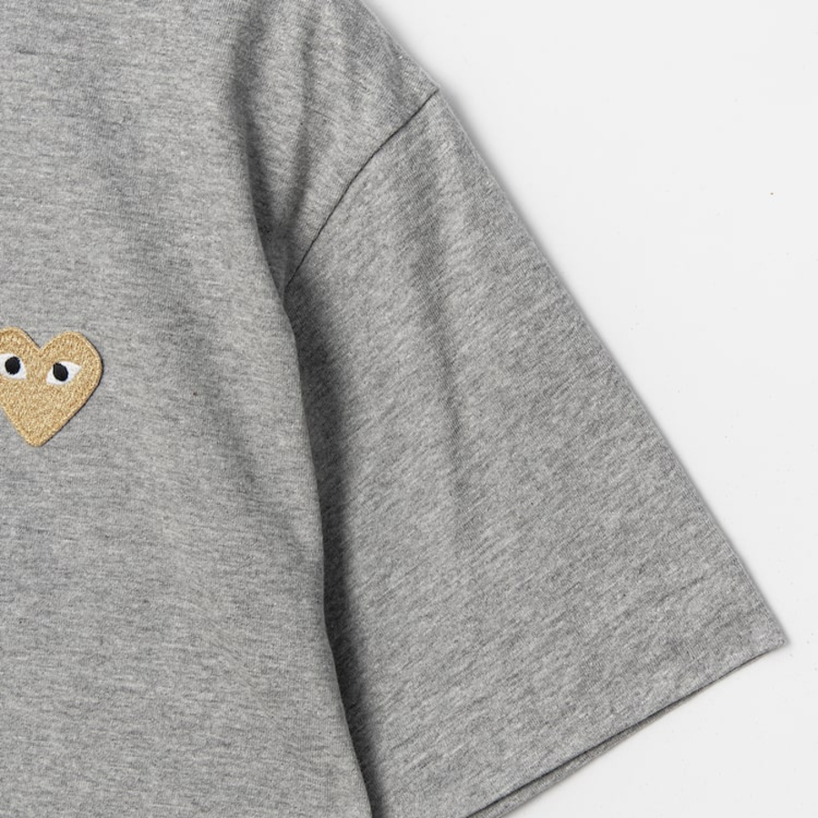 Gold Heart Wappen T-Shirt — Navy