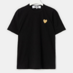 Gold Heart Wappen T-Shirt — Navy