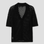 Theory Women Sheen Cotton Camp Shirt Cardigan - Black