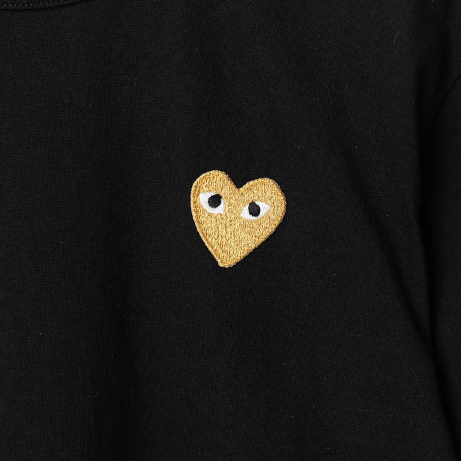 Gold Heart Wappen T-Shirt — Navy
