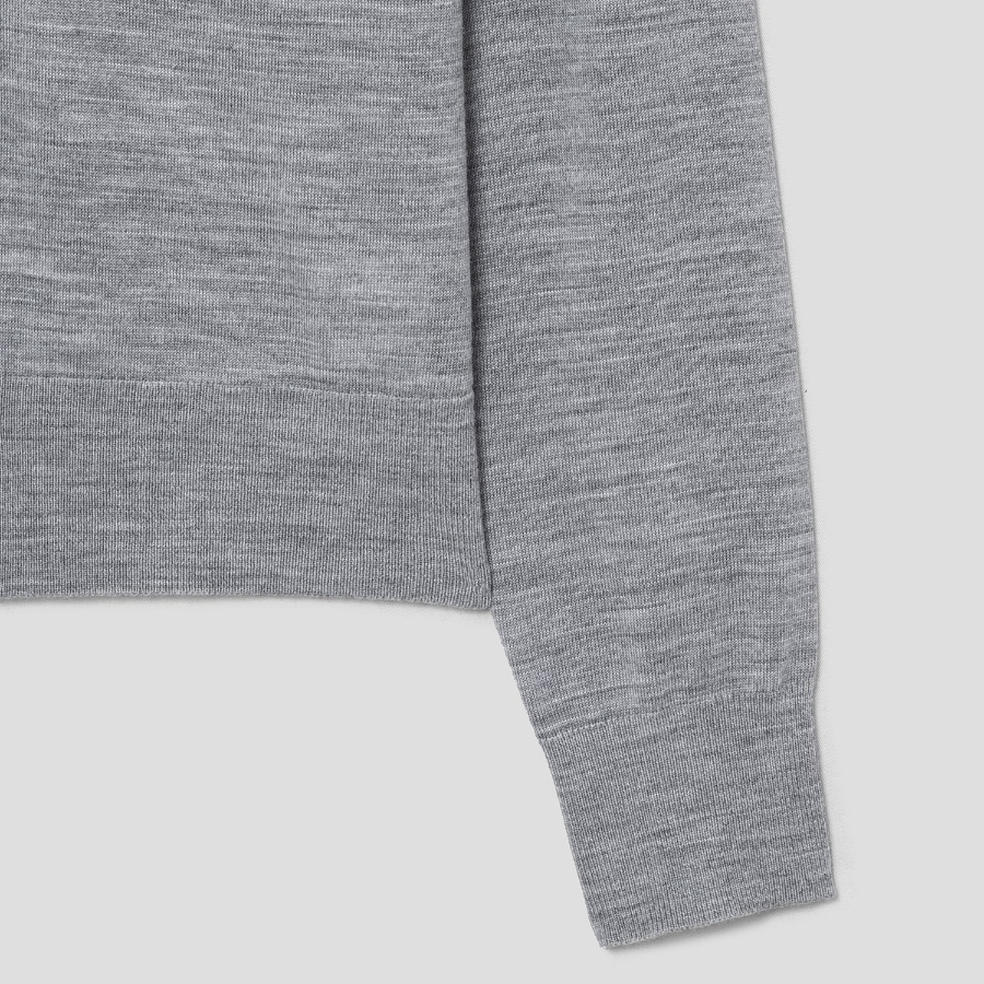 Theory Women Regal Wool Vneck Cardigan - Cool Heather Grey