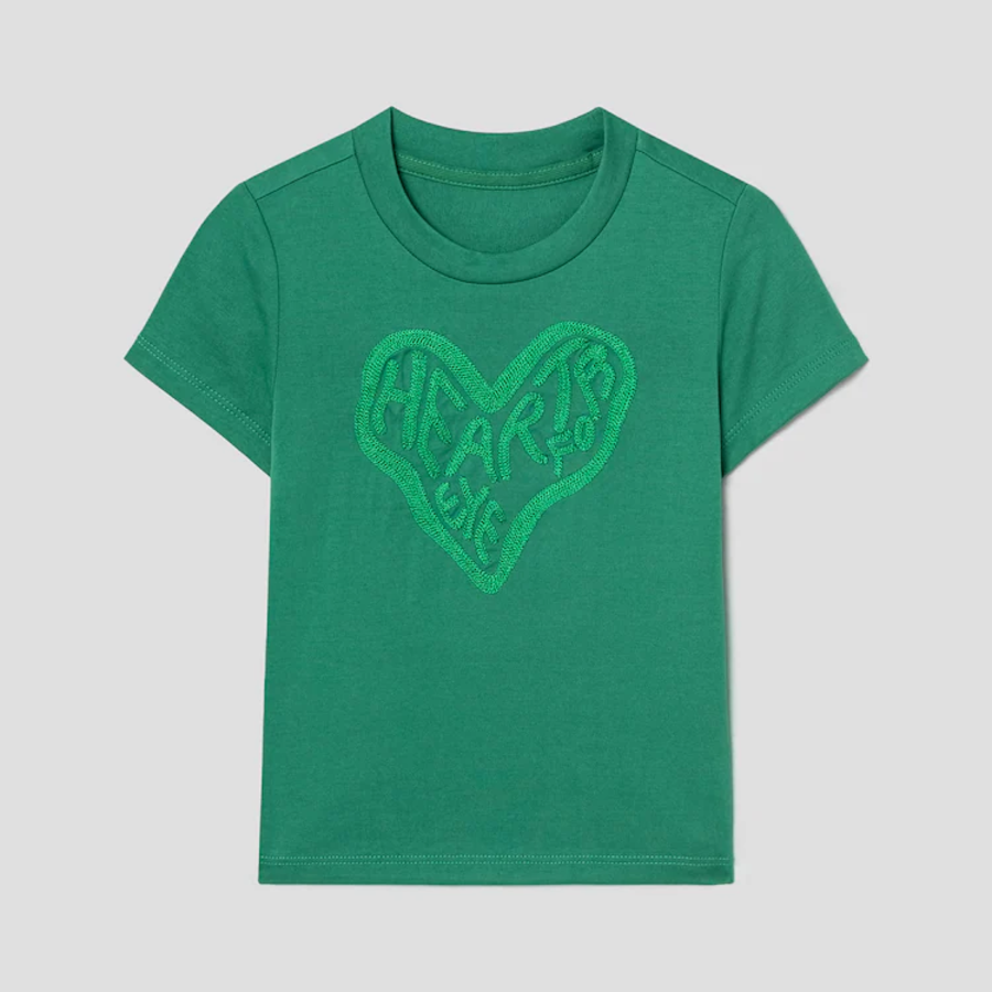 KUHO [HEART FOR EYE] Kids Regular T-Shirt (Artwork) - Green