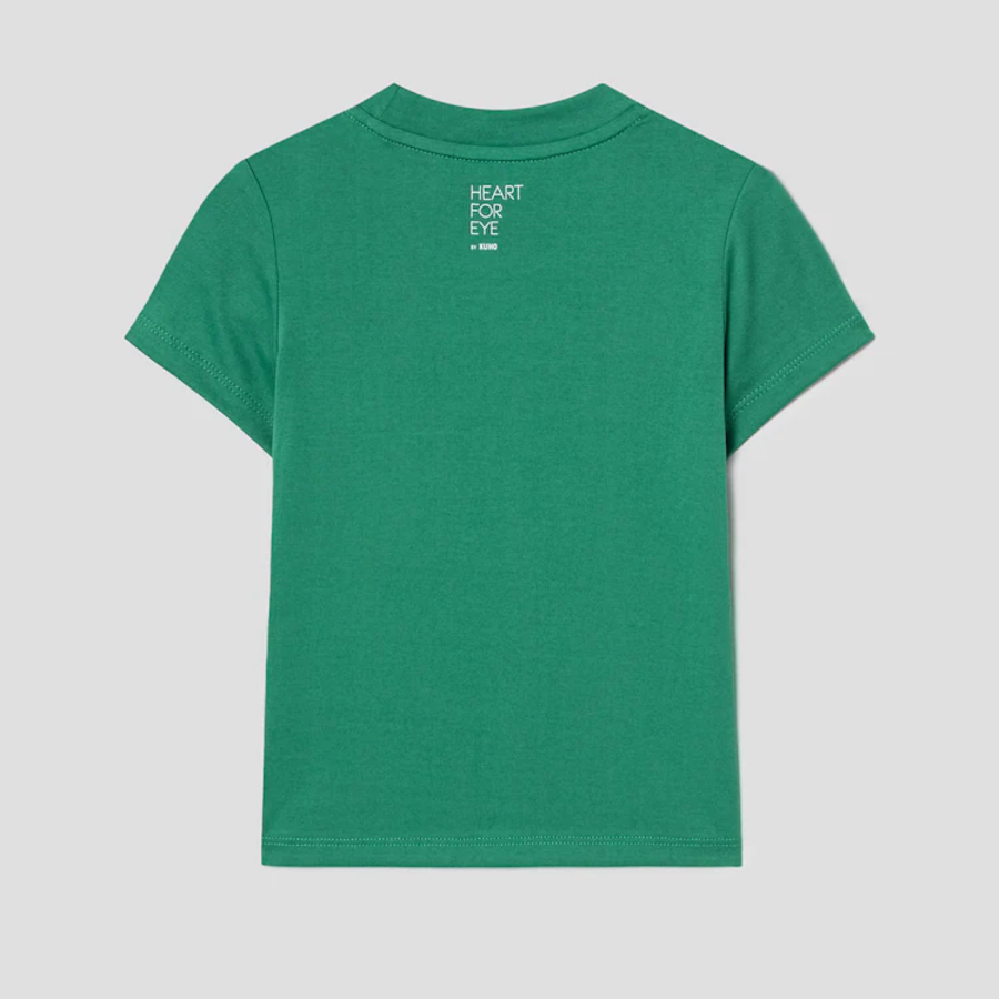 KUHO [HEART FOR EYE] Kids Regular T-Shirt (Artwork) - Green