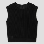 Theory Women Sheen Cotton Easy Vest - Black