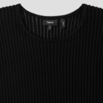 Theory Women Sheen Cotton Easy Vest - Black