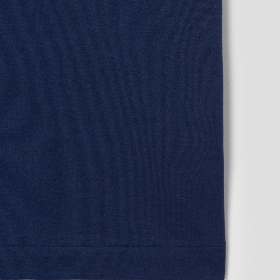3 Color Heart Print T-Shirt — Navy