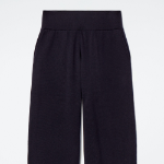 COS Merino Wool Barrel Leg Trousers – Navy