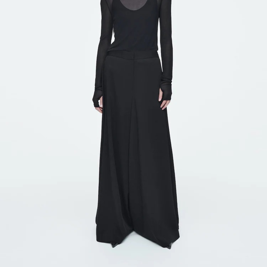 COS Fluid Wide Leg Trousers – Black