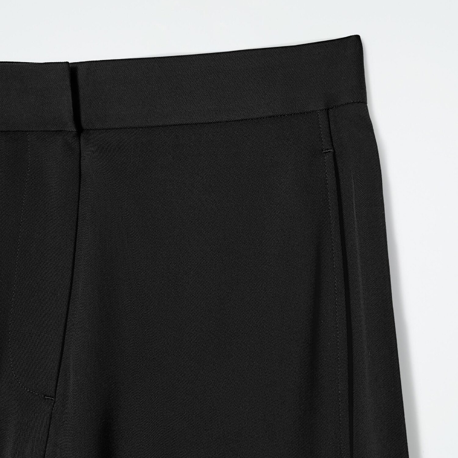COS Fluid Wide Leg Trousers – Black